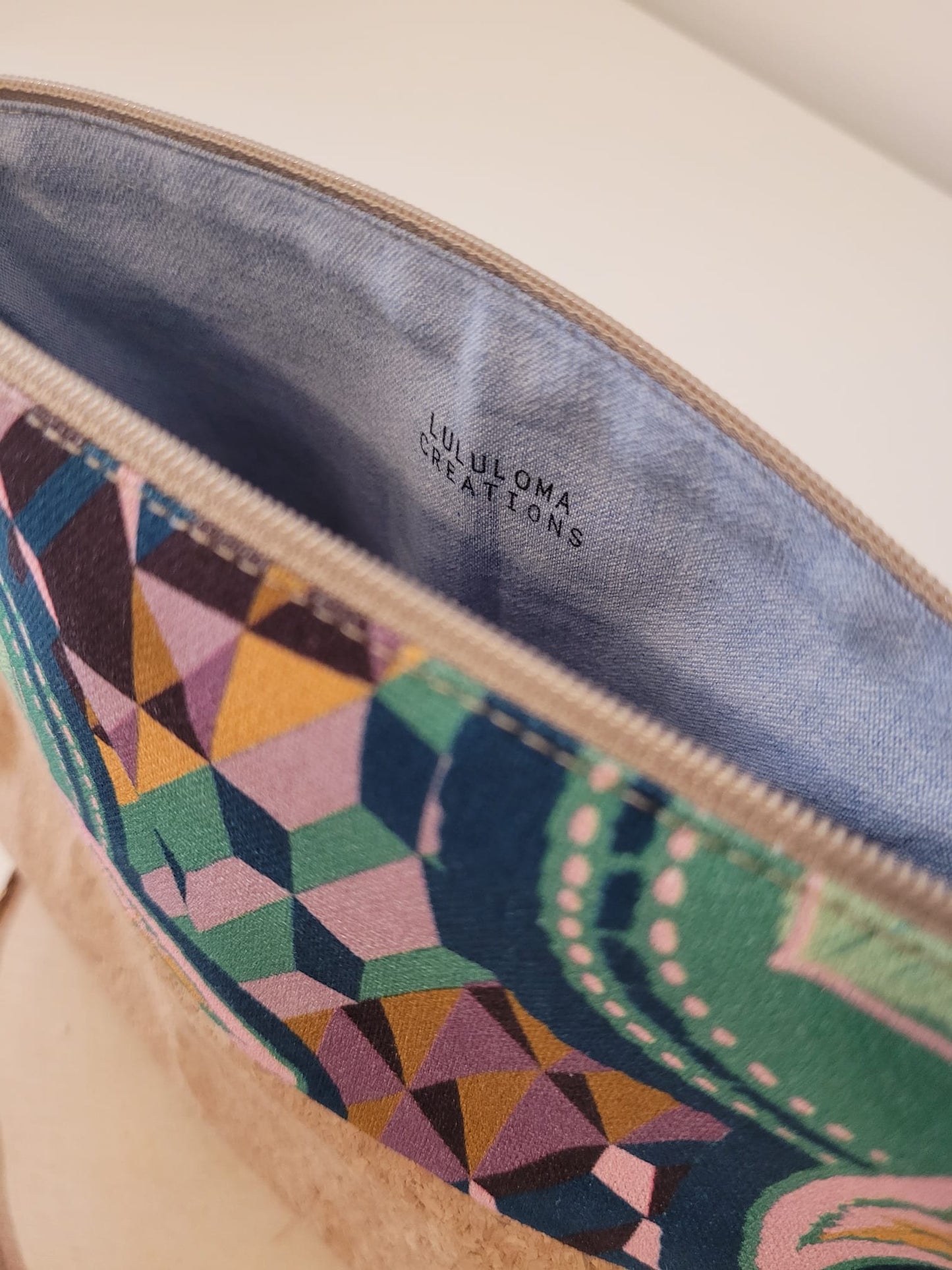 Grande trousse - Liège floral graphique