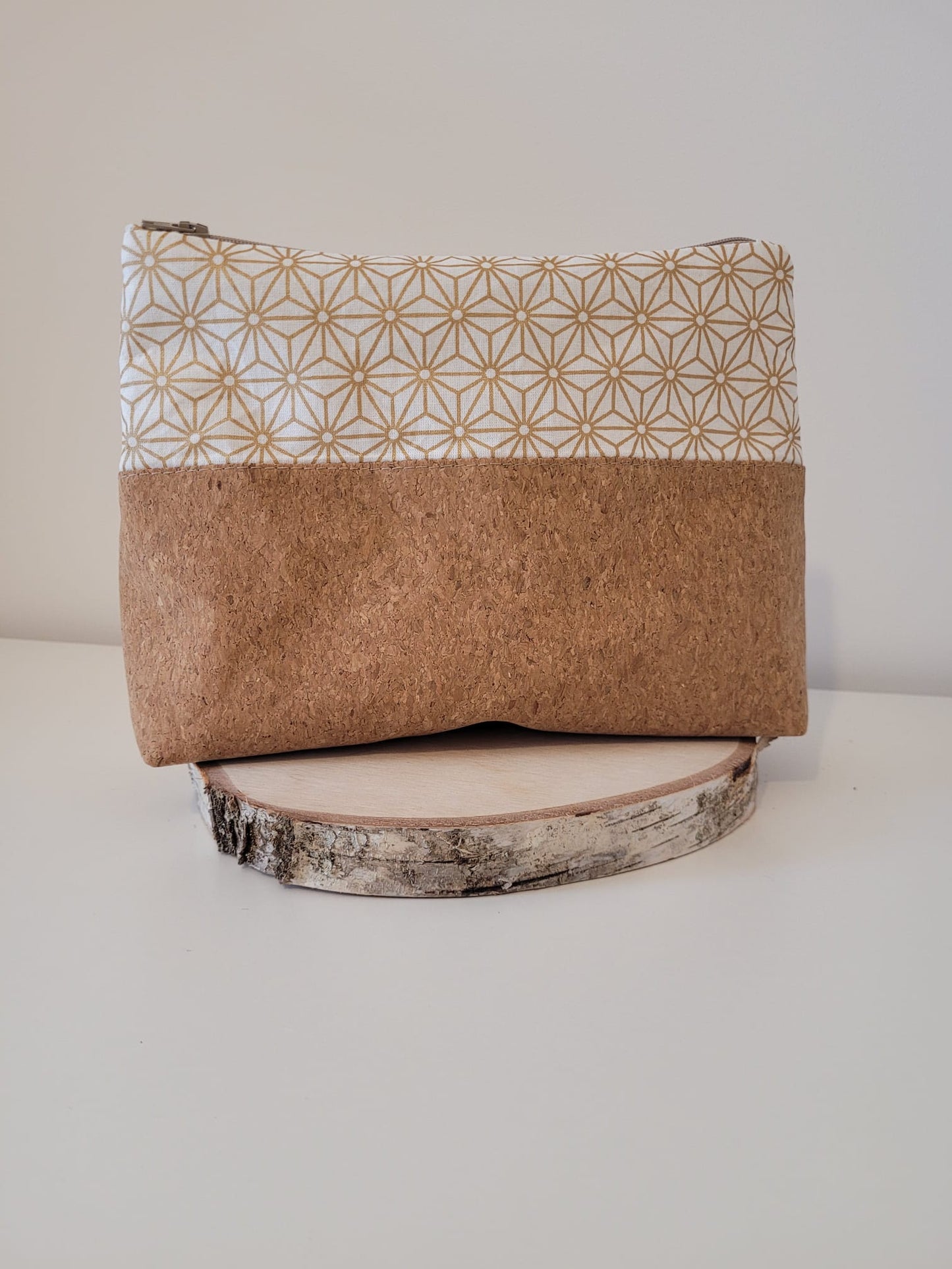Grande trousse - Liège origami doré