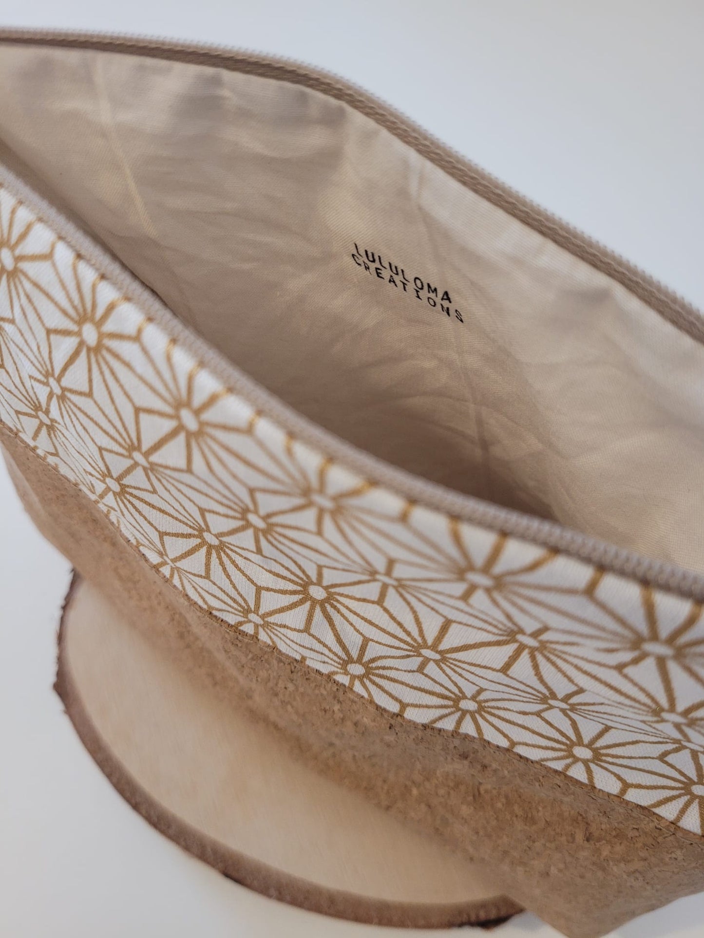 Grande trousse - Liège origami doré