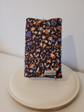 Couvre livre en tissu (livre broché) - Orange violet bleu