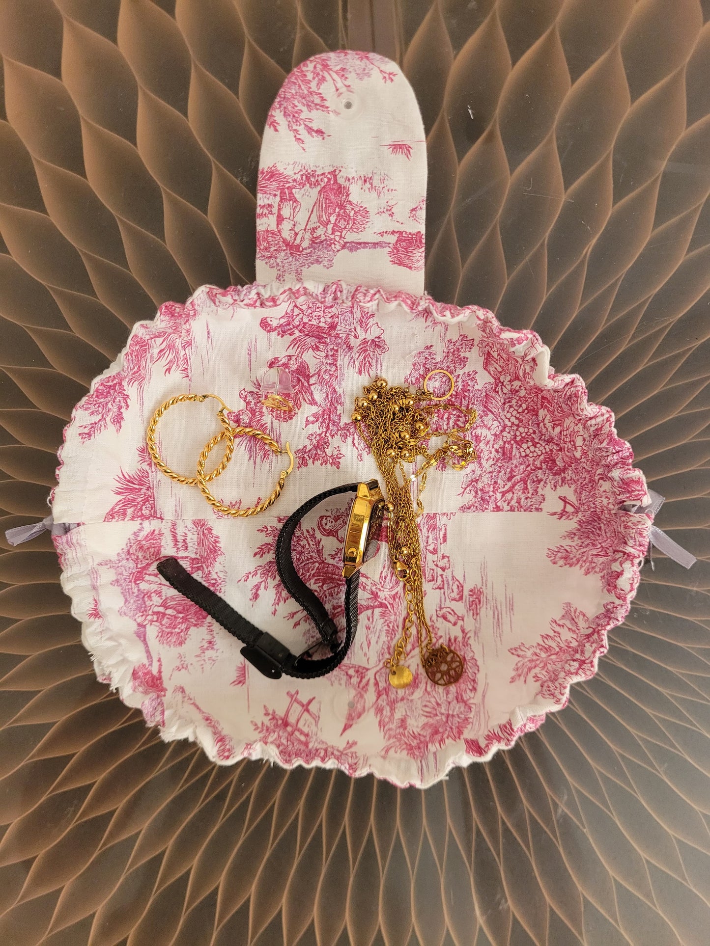 Mini bourse bijoux/range câble/monnaie