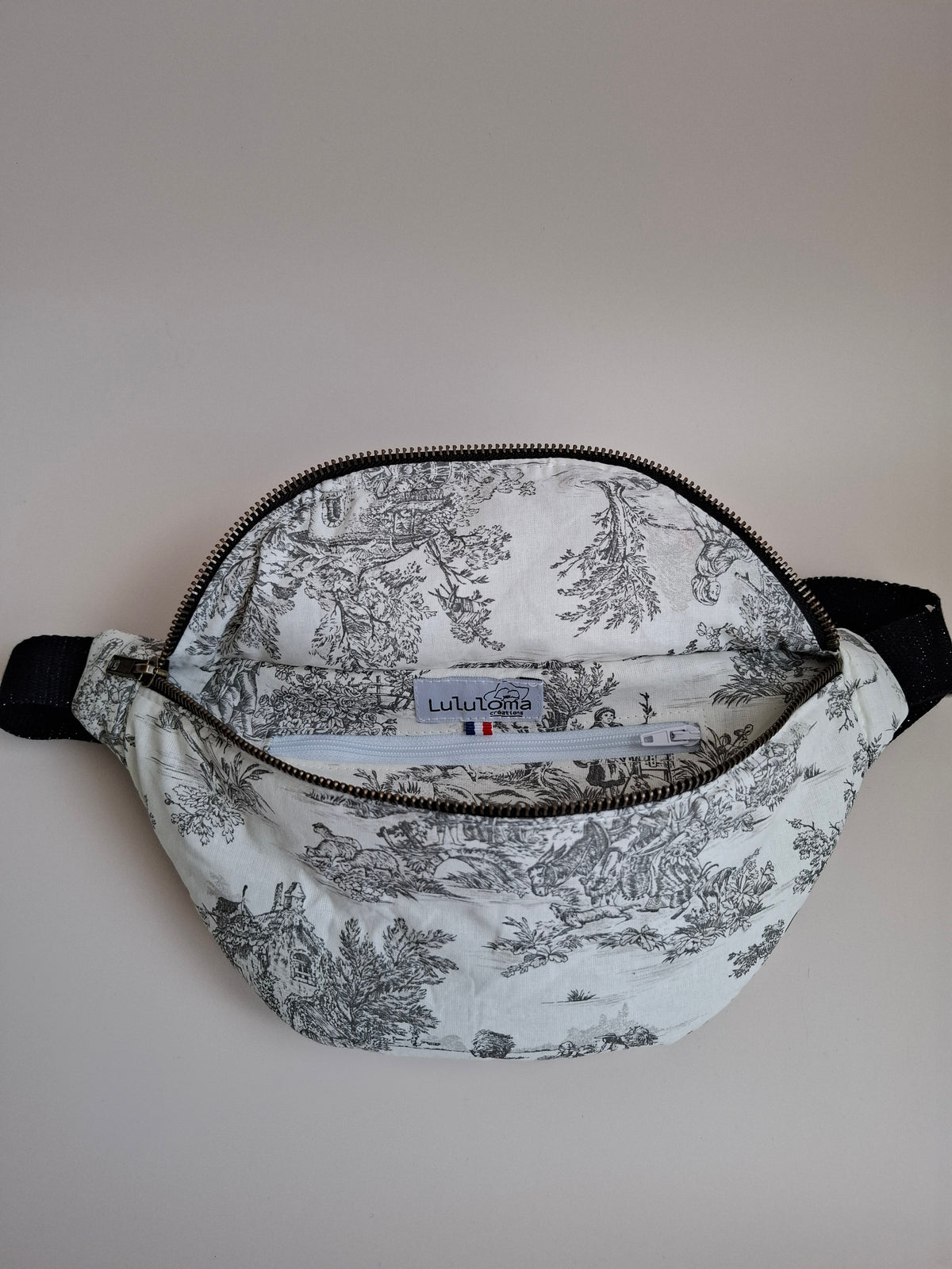 Sac banane |Toile de Jouy