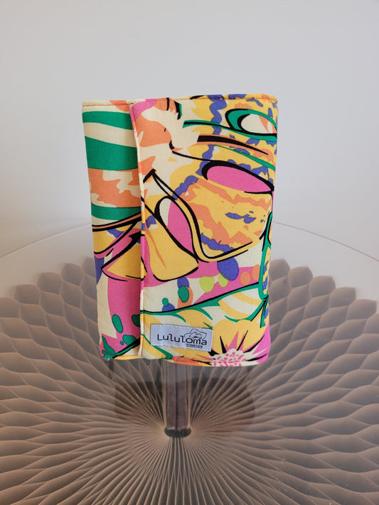 Couvre livre en tissu (livre poche) - Tissu tropical