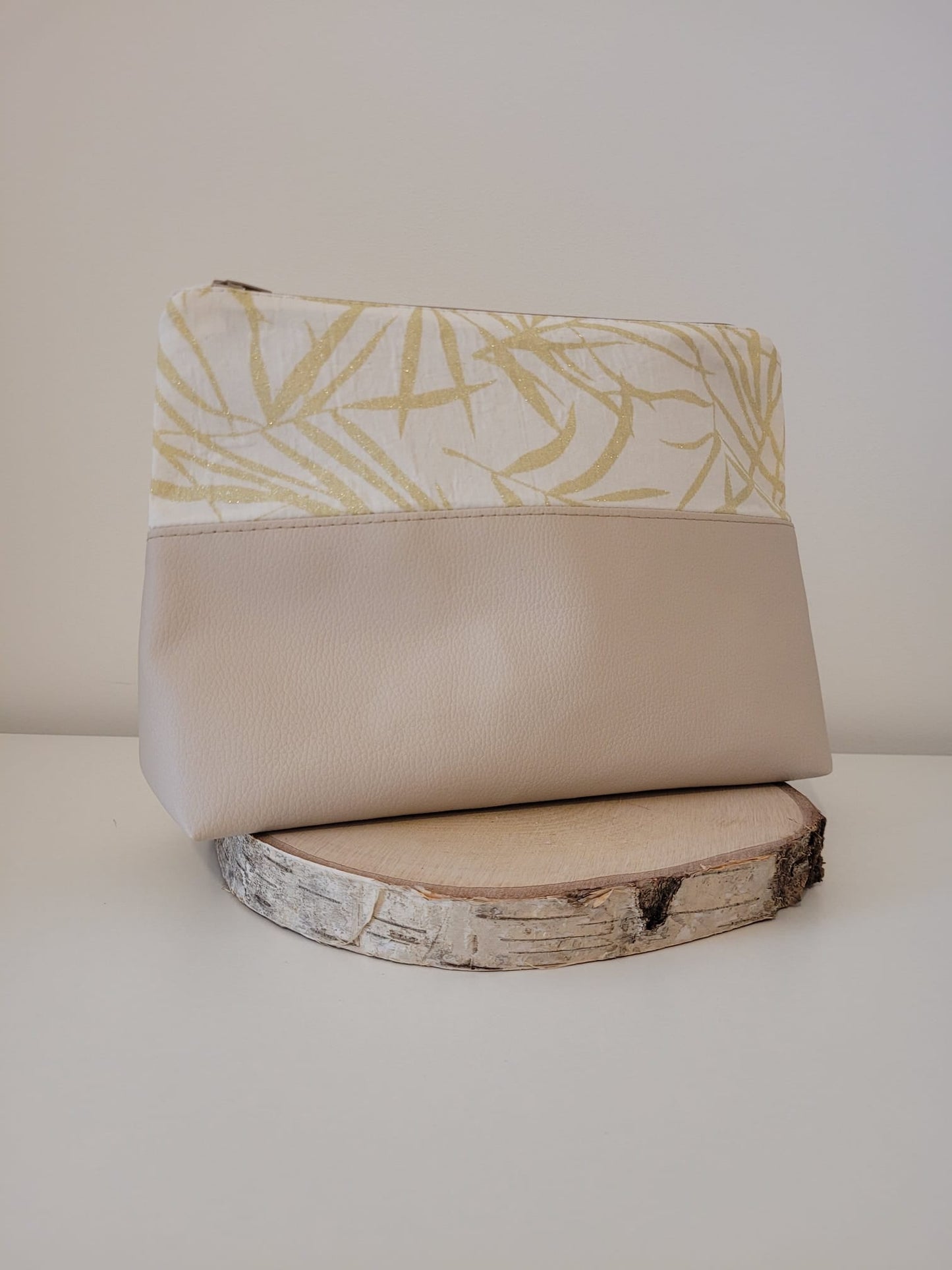 Grande trousse - Feuillage doré - Lululoma Créations