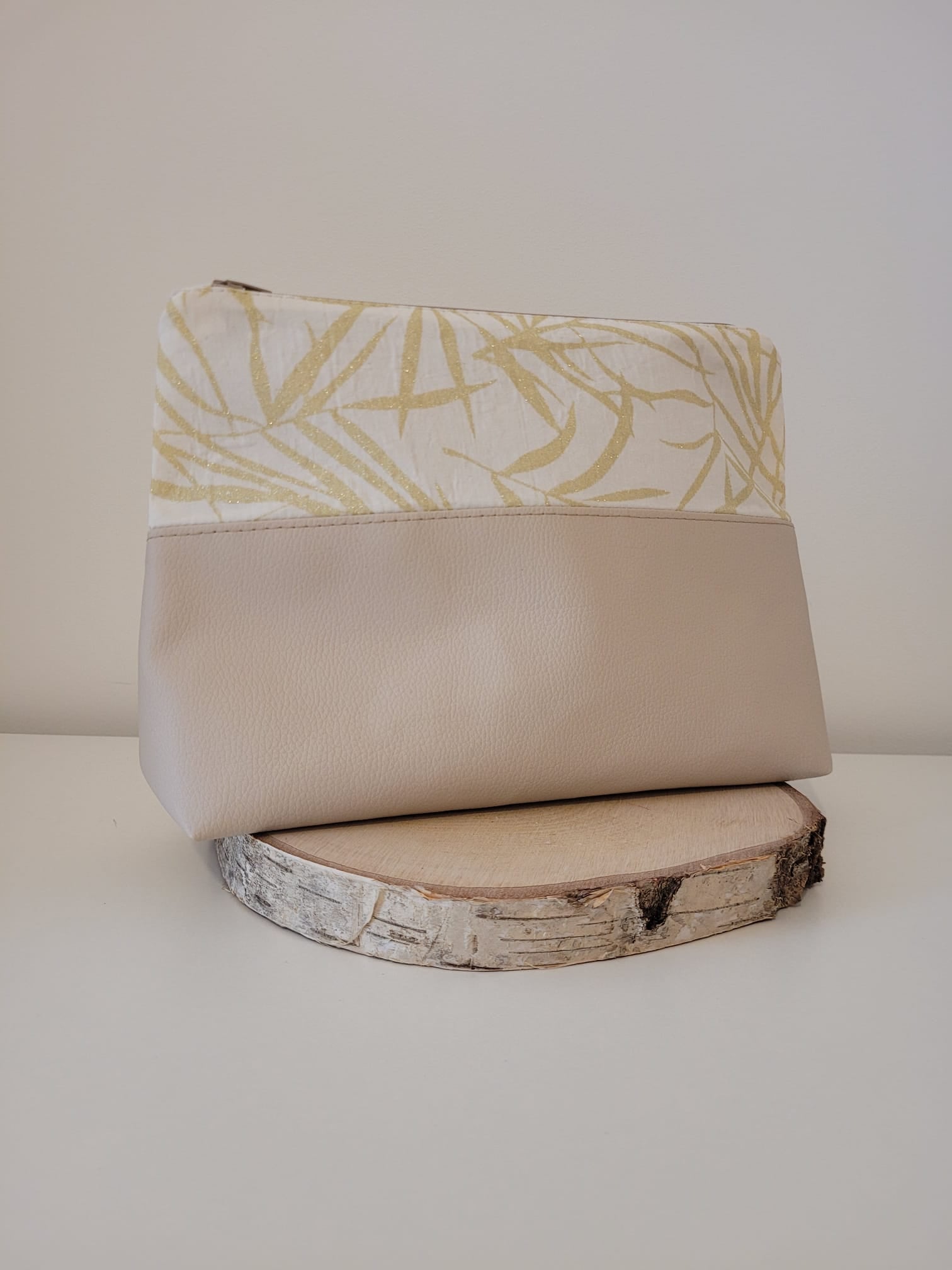Grande trousse - Feuillage doré - Lululoma Créations