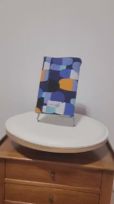 Couvre livre en tissu (Livre de poche) - Tissu bulles gélules foncé