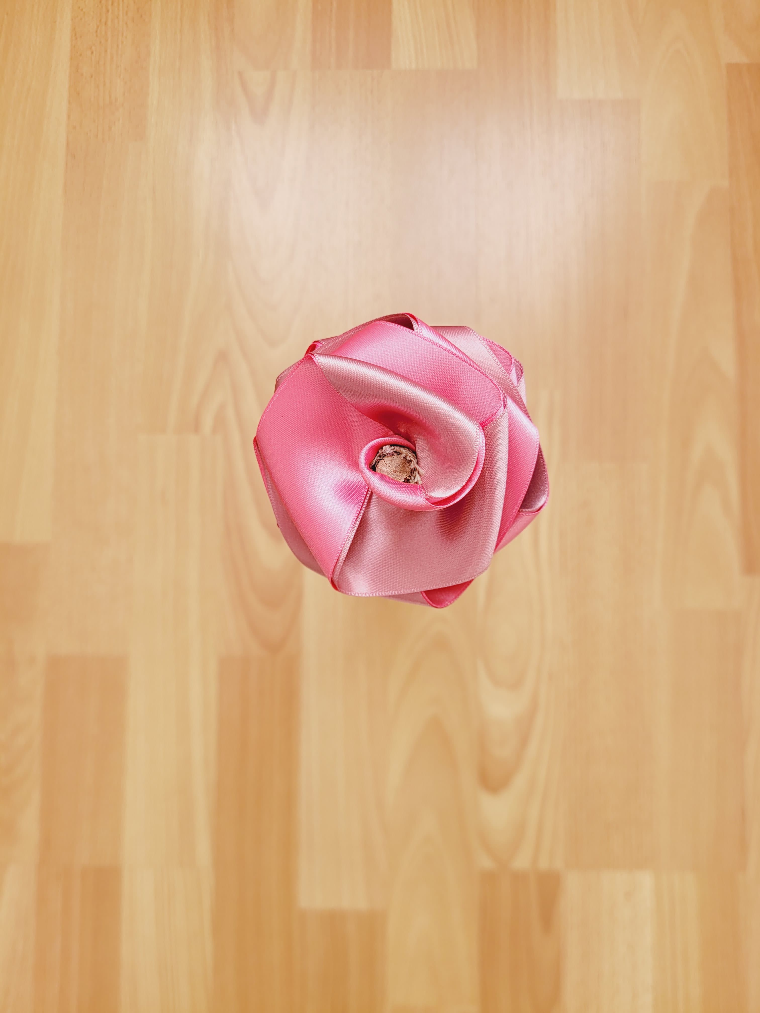 Rose éternelle en satin