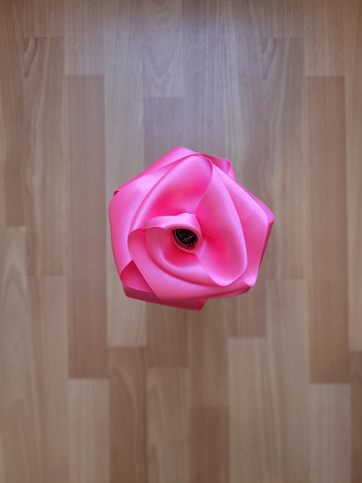 Rose éternelle en satin | Fushia - Lululoma Créations