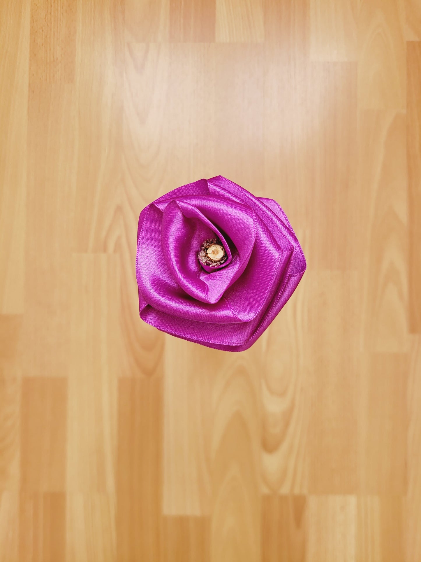 Rose éternelle en satin | Violet - Lululoma Créations