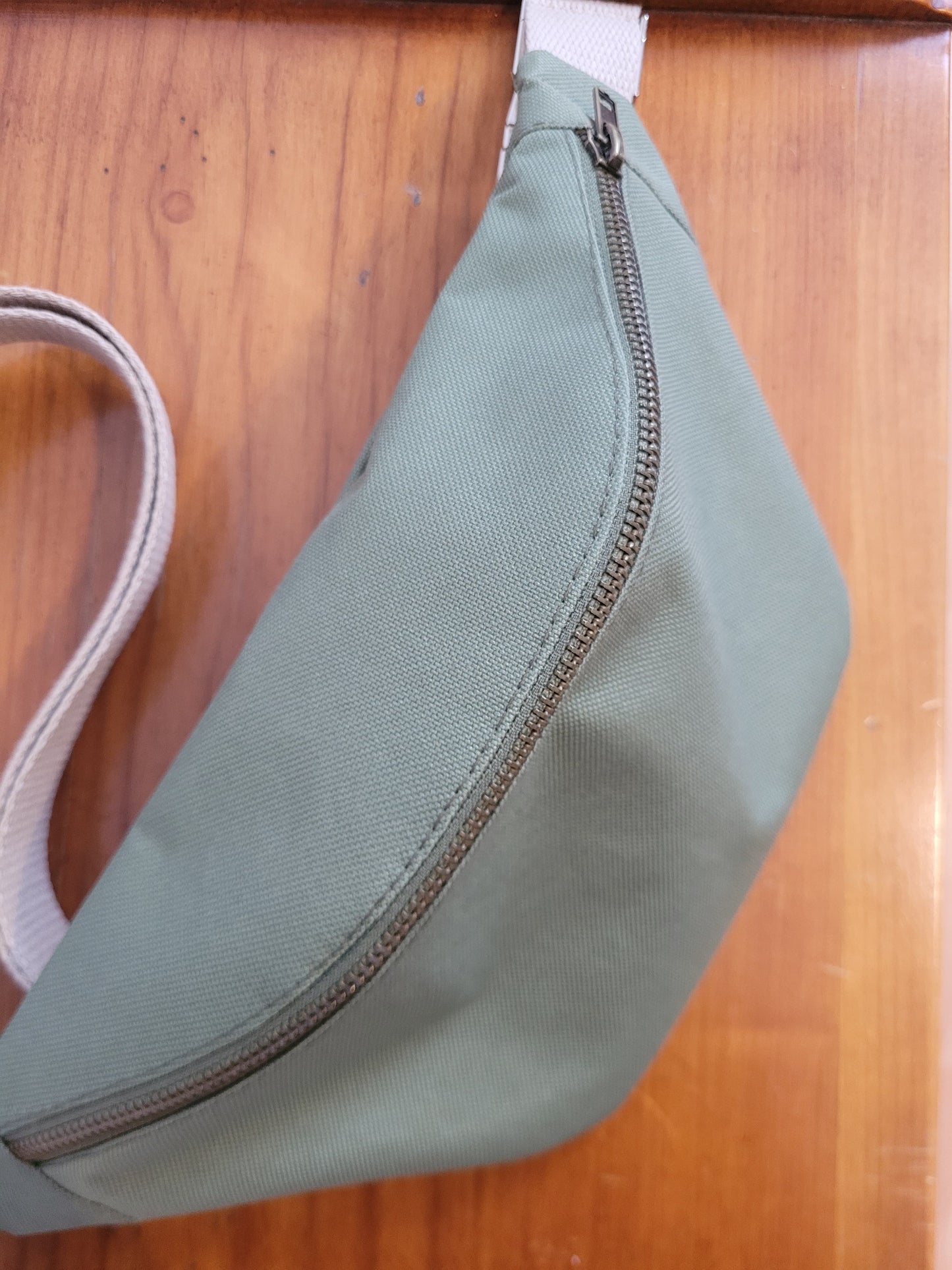 Sac banane simili cuir kaki doublure peps - Lululoma Créations