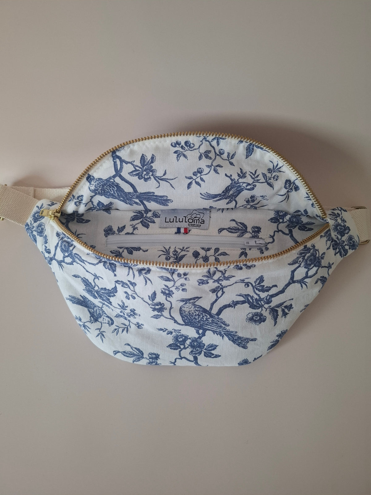 Sac banane |Toile de Jouy