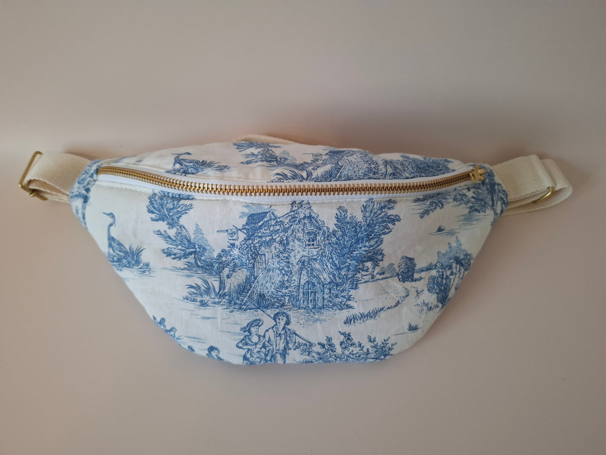 Sac banane |Toile de Jouy